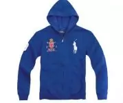 hoodie ralph lauren polo veste mode hiver zip royale deep blue,sweat capuche ralph lauren